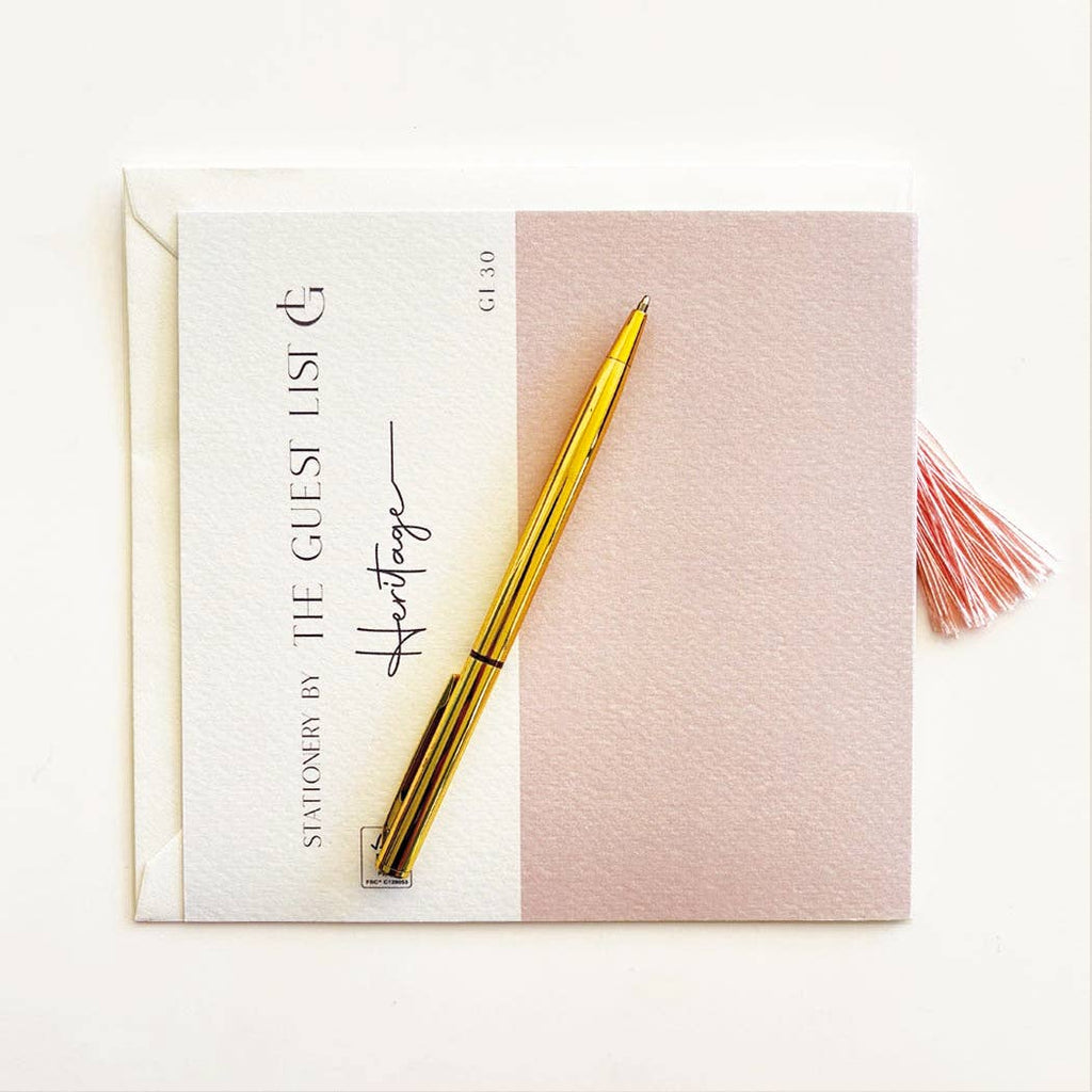 Pink Thank You Card