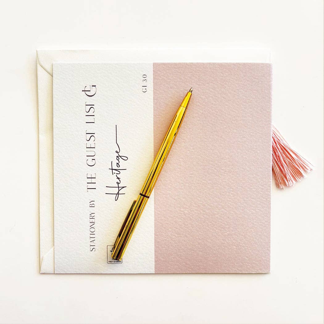 Pink Thank You Card
