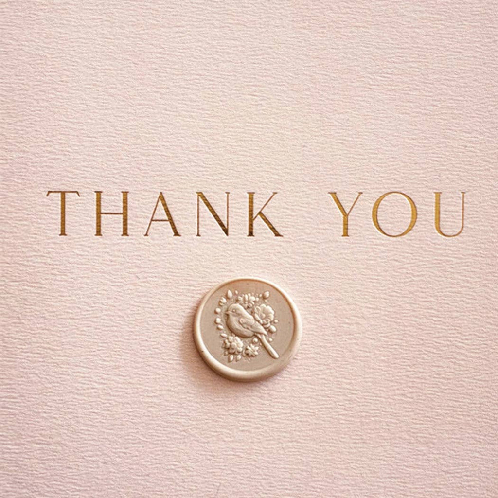 Pink Thank You Card