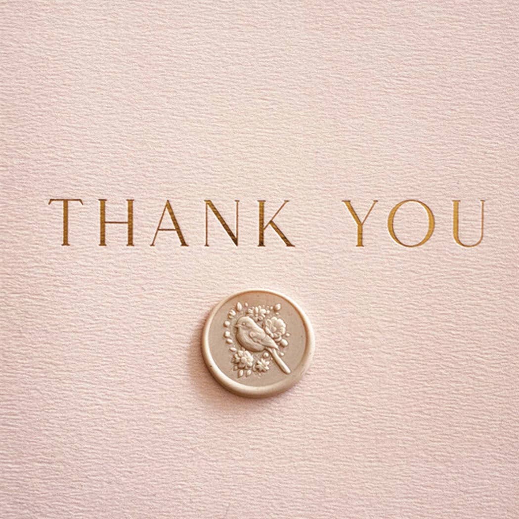 Pink Thank You Card