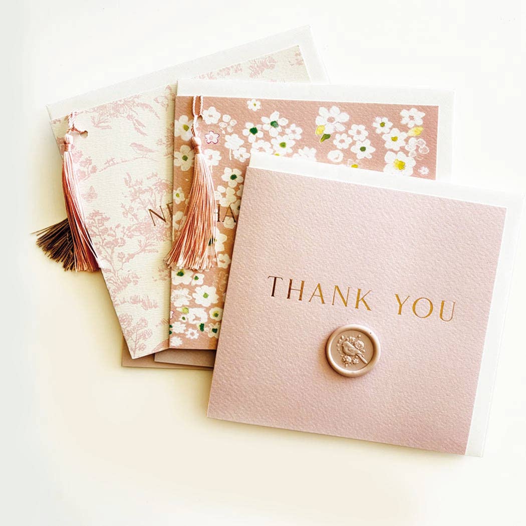 Pink Thank You Card
