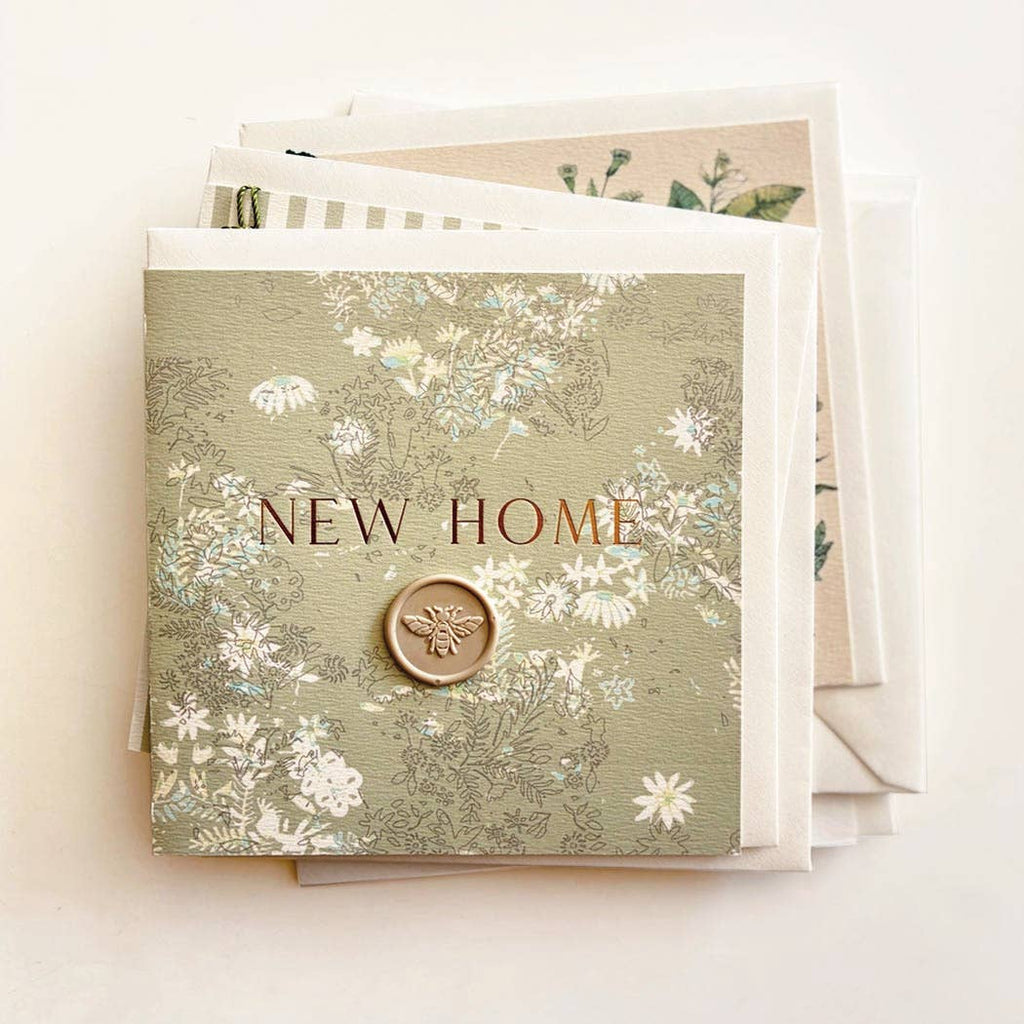 New Home Floral Print Card