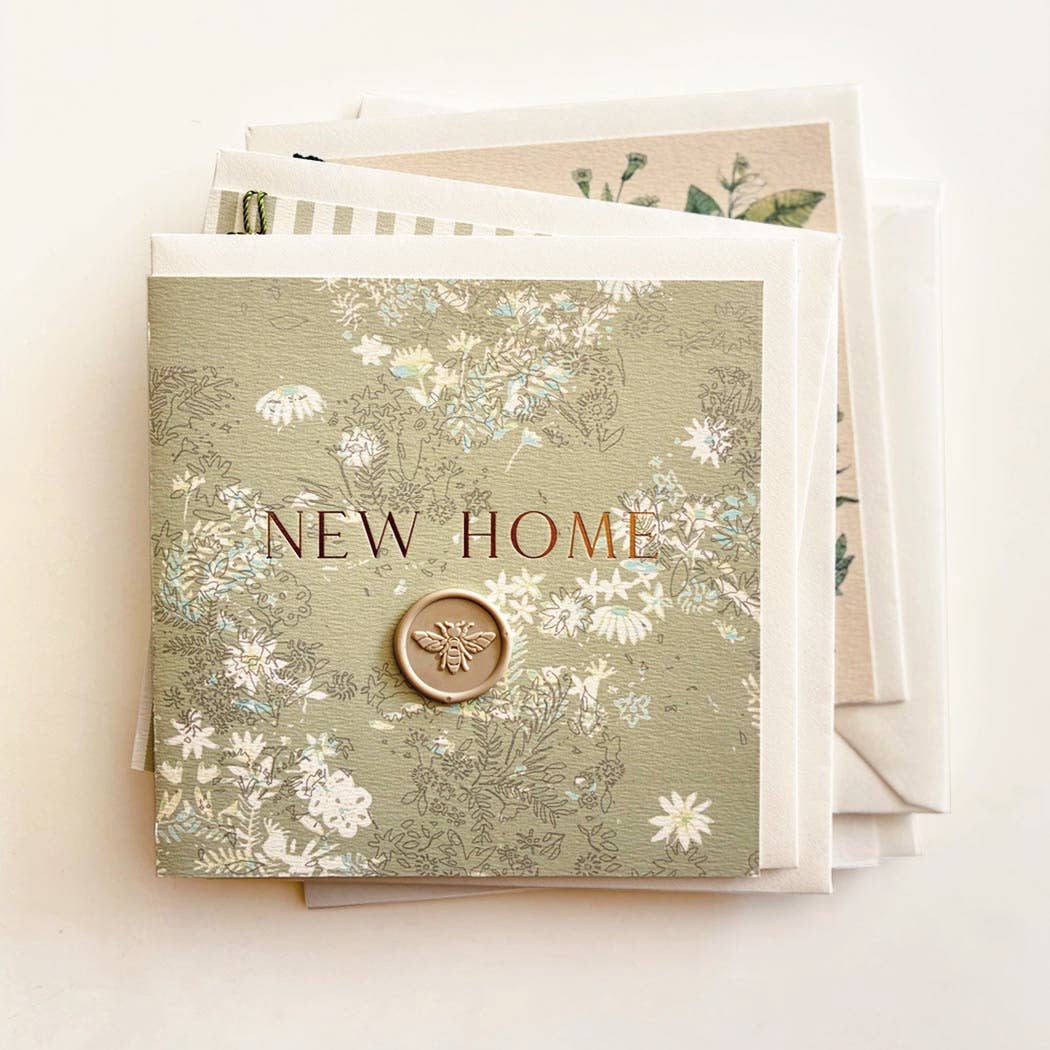 New Home Floral Print Card