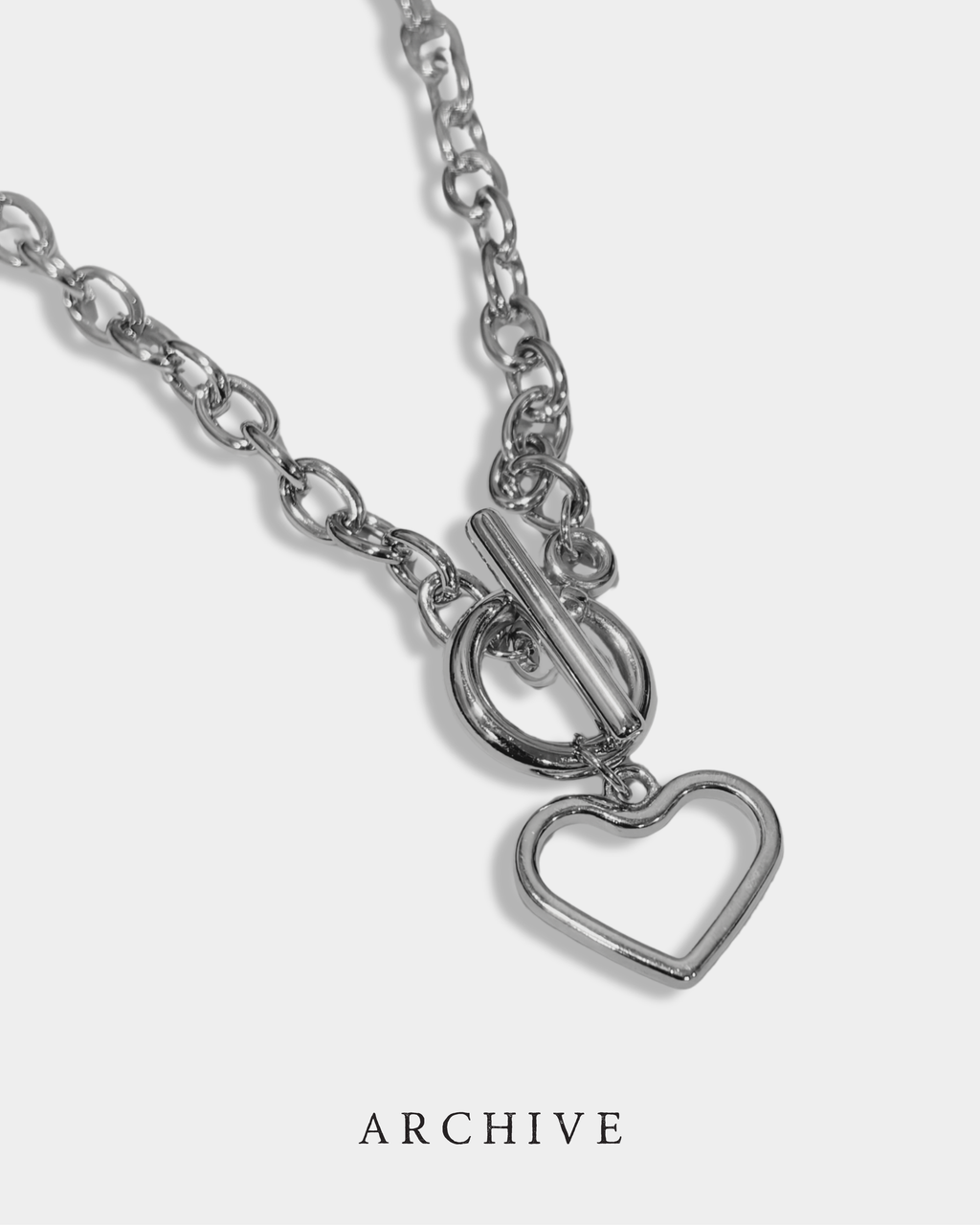 The Silver Heart Toggle Necklace