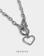 The Silver Heart Toggle Necklace