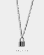 The Silver Mini Lock Necklace