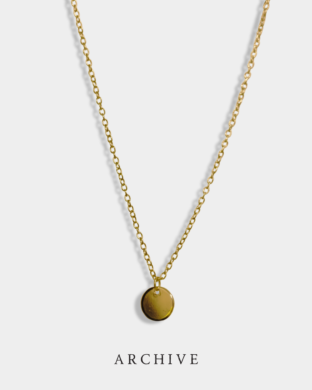 The Gold Disc Necklace