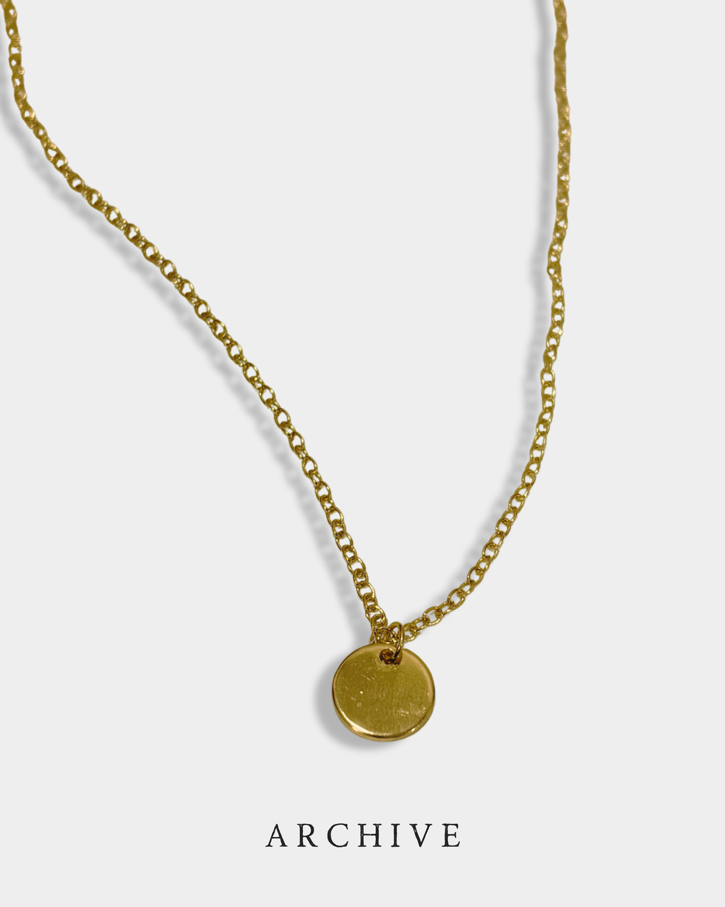 The Gold Disc Necklace