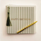 Happy Birthday Pinstripe Card