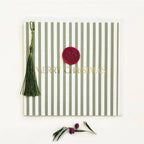Merry Christmas Pinstripe Green Card