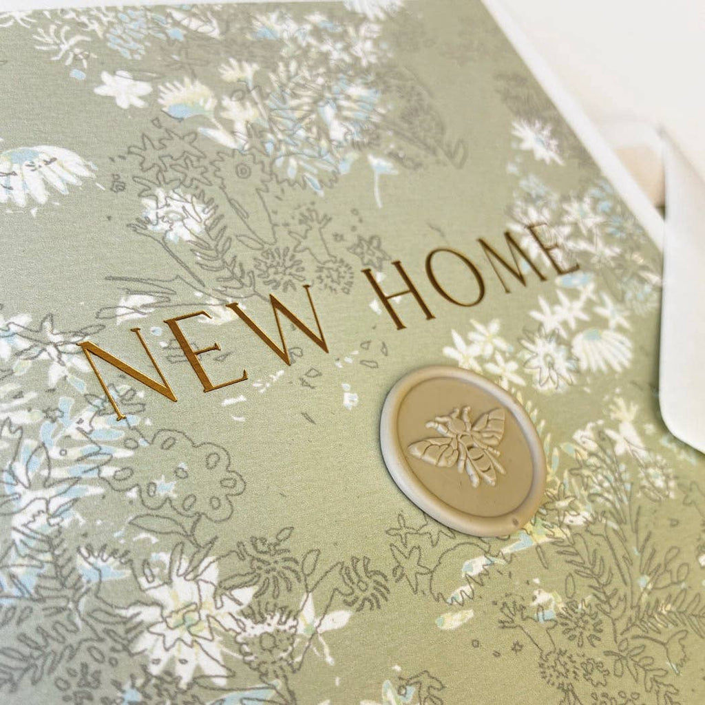 New Home Floral Print Card