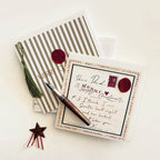 Merry Christmas Pinstripe Green Card